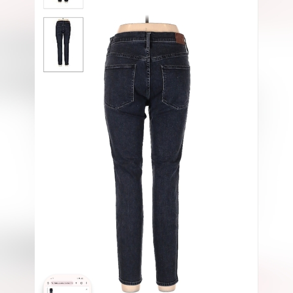 Madewell 10 inch high rise skinny skinny jeans, size 32 - Picture 2 of 3
